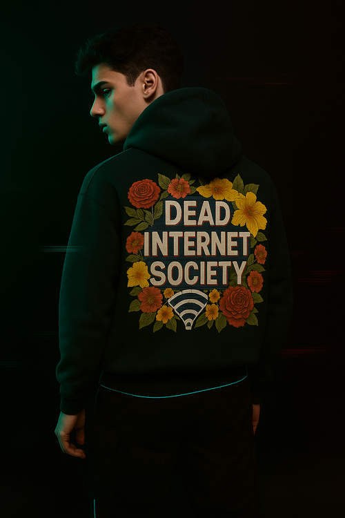 DIS Floral Hoodie Green