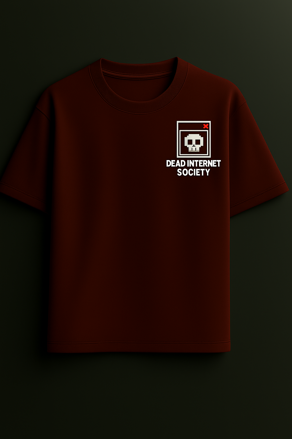 Airplane Mode Tee Maroon