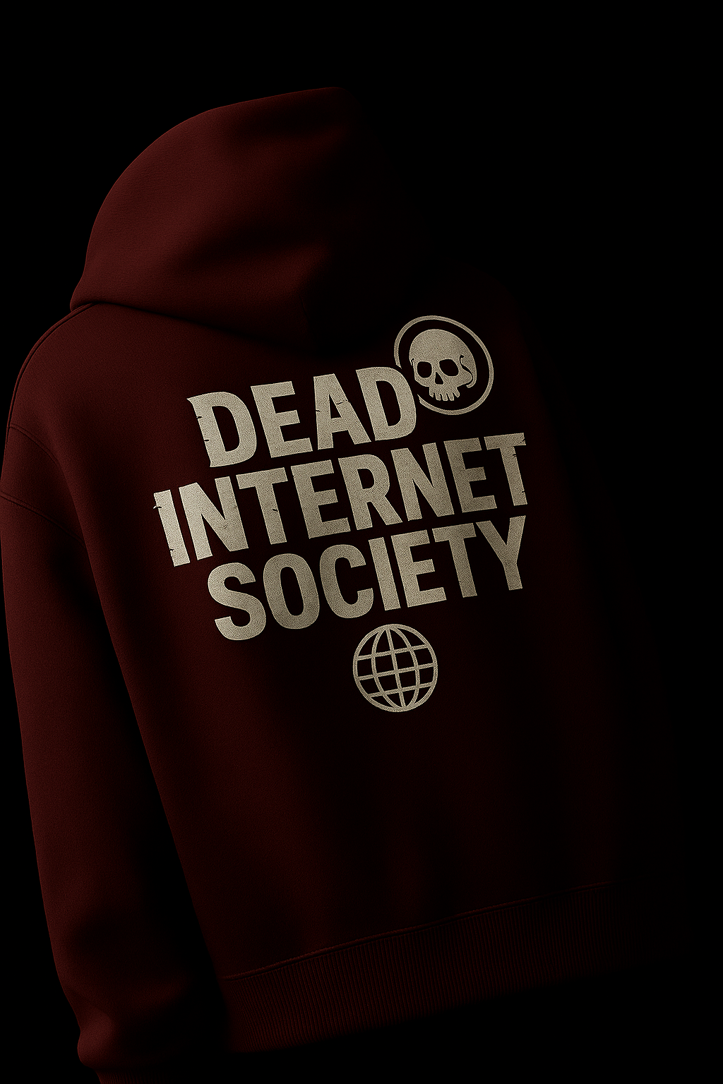 DeadNet Hoodie Maroon