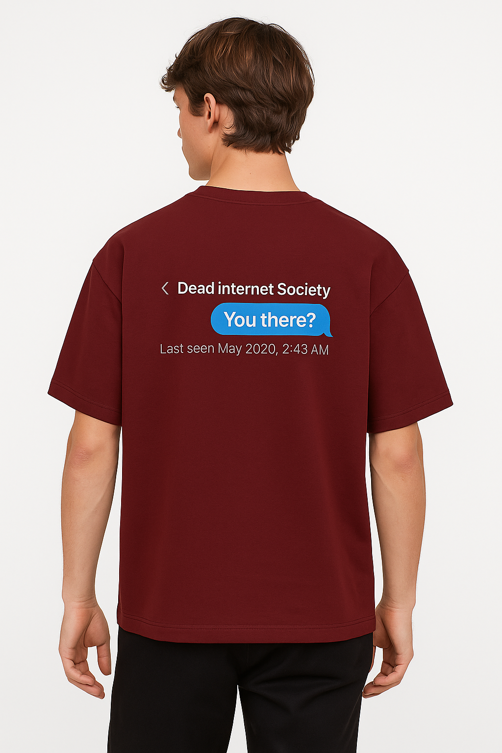 Last Seen Tee Maroon