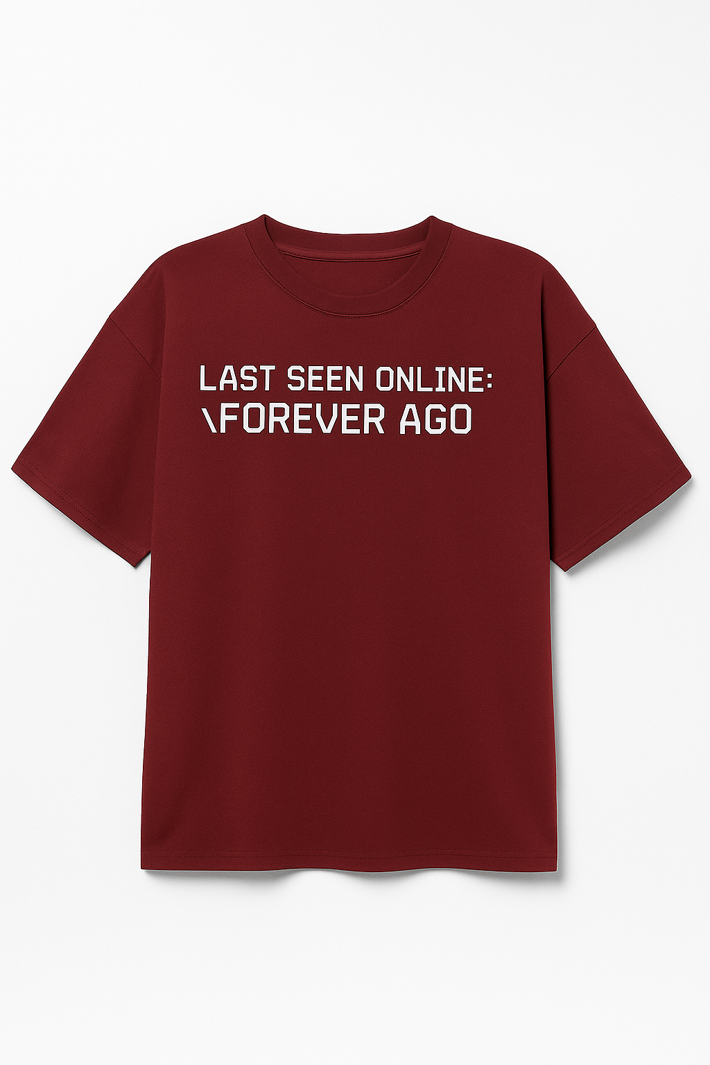 Last Seen Tee Maroon