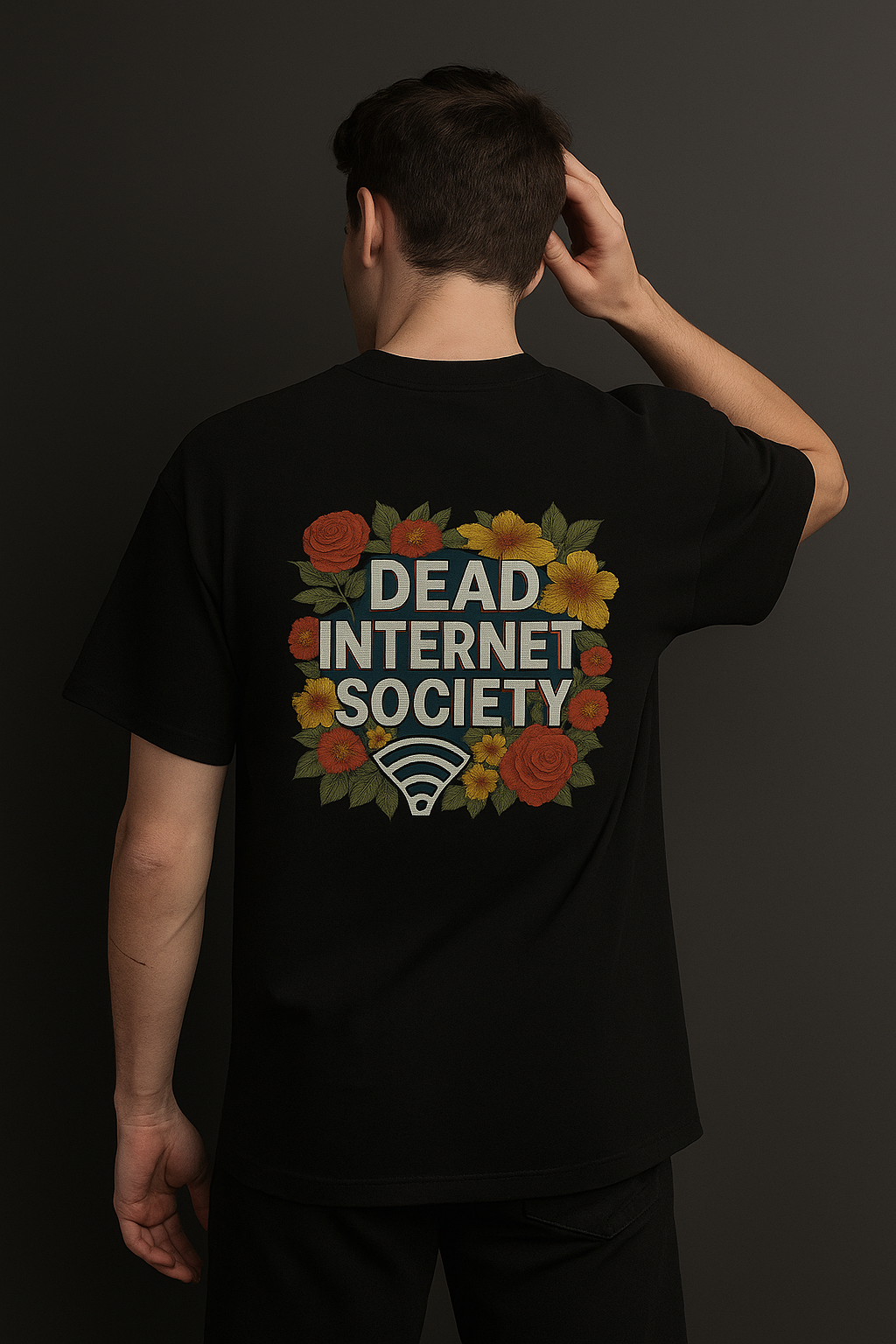 DIS Floral Tee Black