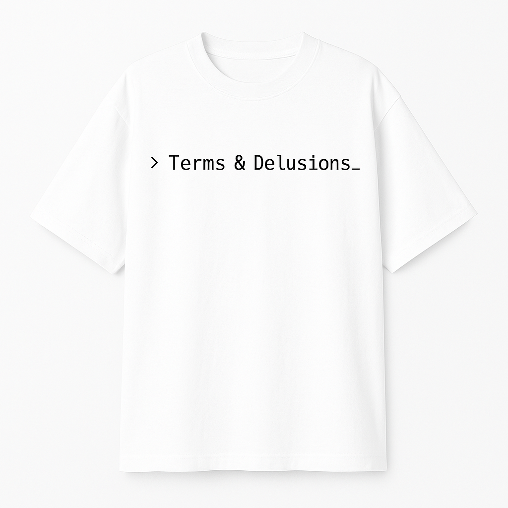 Terms & Delusions Tee White